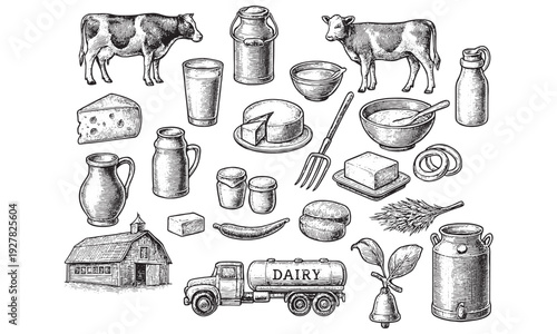 Vintage Dairy Farm Collection
