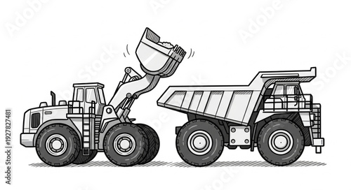 Heavy Duty Dump Truck Loading.