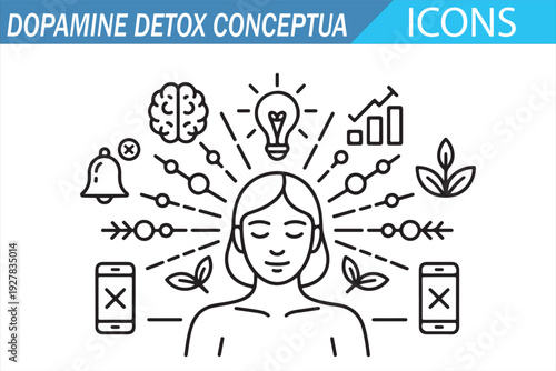 Dopamine Balance Concept – Meditation, Focus and Mental Clarity