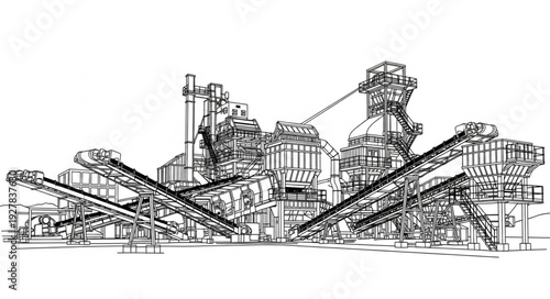 Industrial Machinery Complex System Equipment.