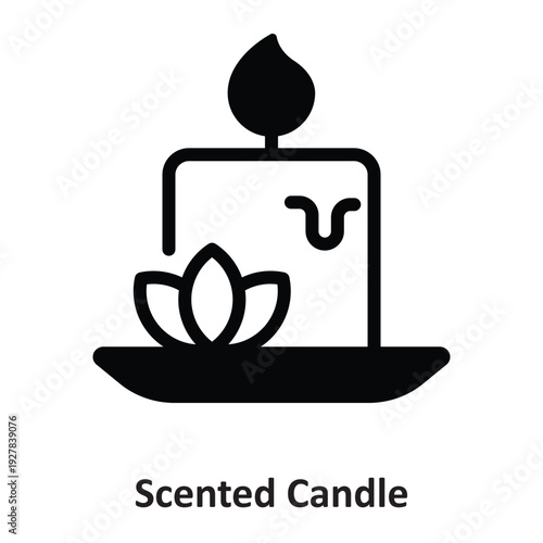 Scented Candle Vector icon which can easily modify or edit