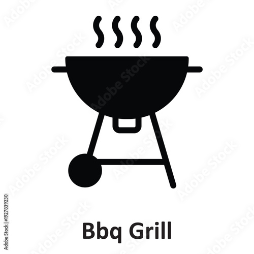 BBQ Grill Vector icon which can easily modify or edit