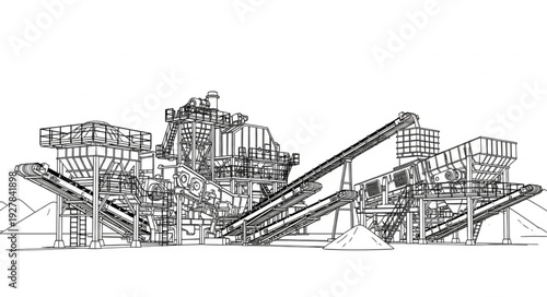Industrial Plant Machinery Equipment Factory.