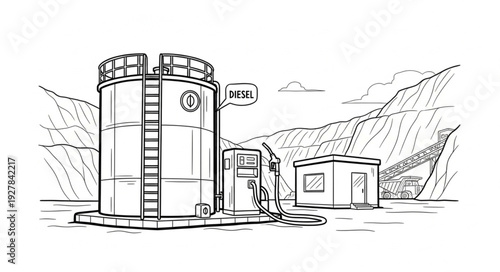 Industrial Silo and Storage Tanks.