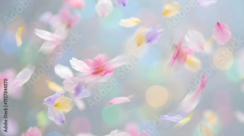 Flores rosadas movimiento circulo naturaleza primavera