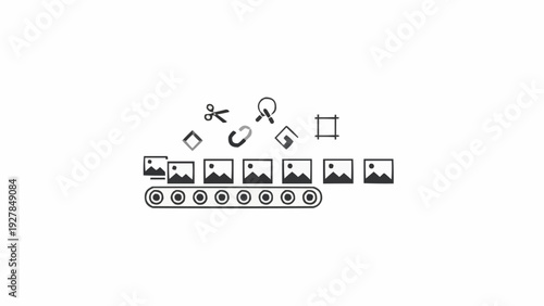 Photography Editing Software Interface Tools.