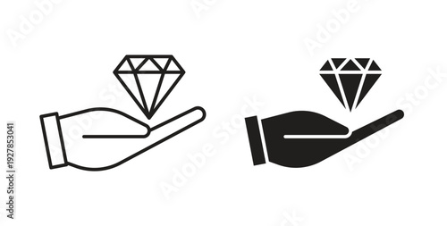 Value icon symbol vector graphic designs on white. Best for ui Design