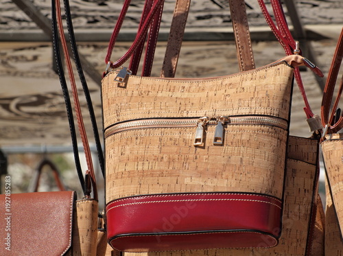 Wallpaper Mural Hanging cork handbag with red base for sale Torontodigital.ca