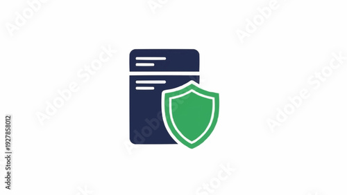 Credit card with green shield icon.