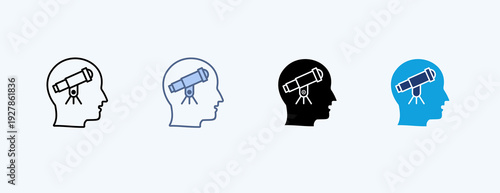 Identifying Multiple Icon Illustration Vector