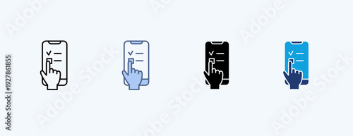 Defining Multiple Icon Illustration Vector