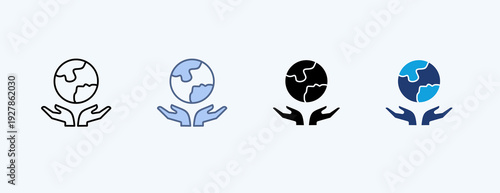 Environmental Protection Multiple Icon Illustration Vector