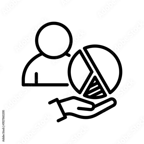 Contributor line icon