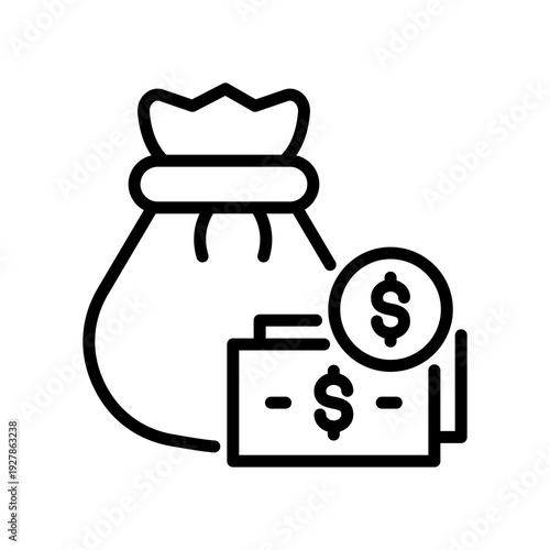 Money line icon
