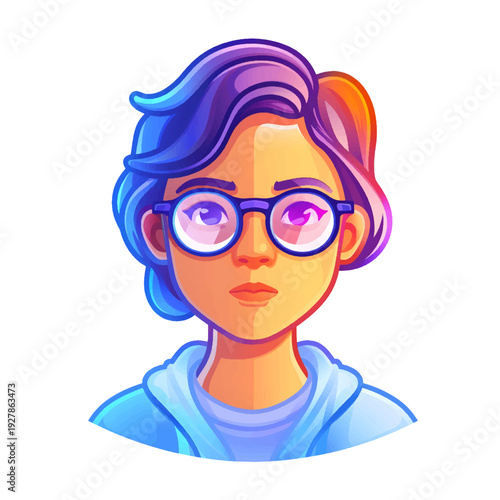 Teacher Hologram Concept Illustration for Online Courses and EdTech Platforms