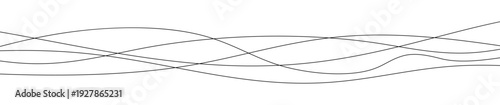 Thin curved wavy lines