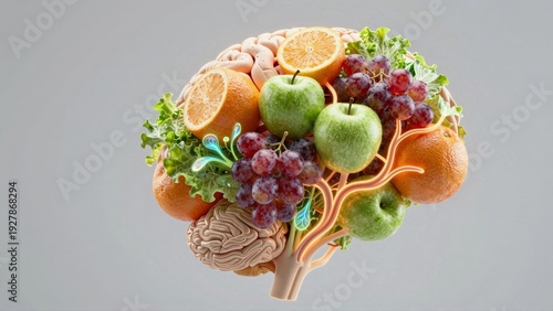 Fruitfilled brain, Nutritious noggin, Mindful munchables
