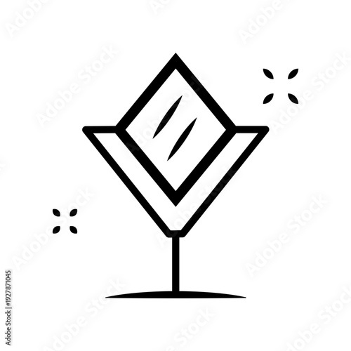 Mirror icon design template