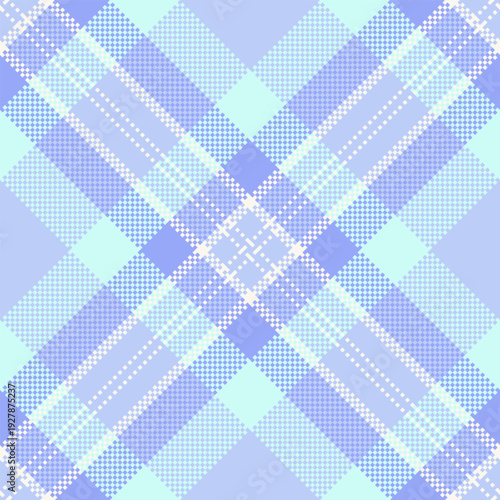 Independence day tartan vector pattern, international plaid fabric seamless. Drawing textile check texture background in light and blue colors.