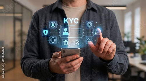 KYC Identity Verification Digital Banking Compliance Concept