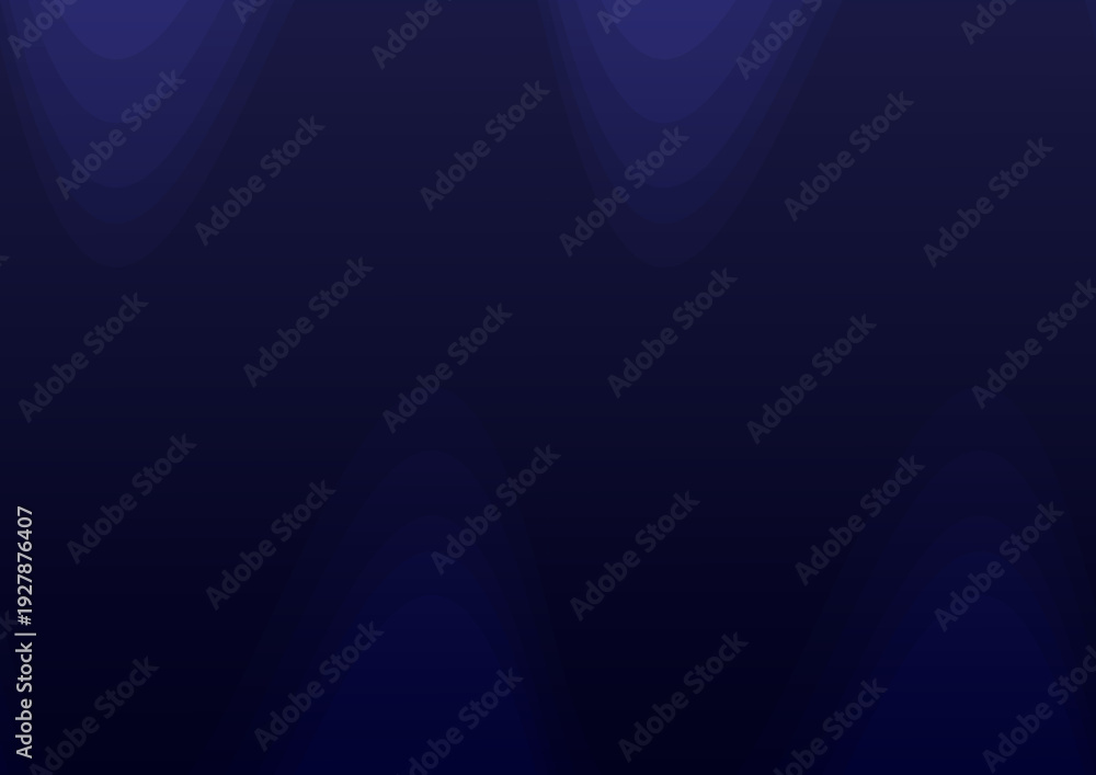 Obraz premium Abstract dark navy blue background with subtle wavy light gradients. Elegant smooth fluid curves and soft textures for professional business presentation and website backdrop.