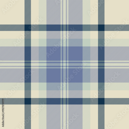 Beautiful plaid check vector, sale seamless fabric textile. Figure background pattern tartan texture in light and blue colors.