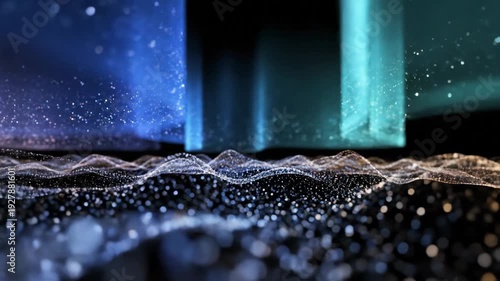 Cosmic particles dance in space