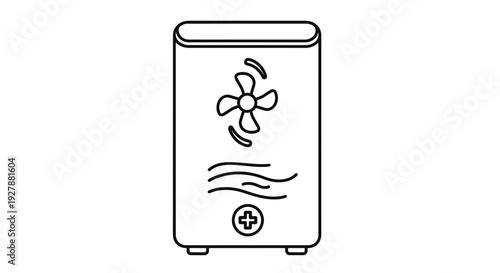 Medical Air Purifier Icon: Clean Air, Fan, Health, Medical Care, Healthcare Technology