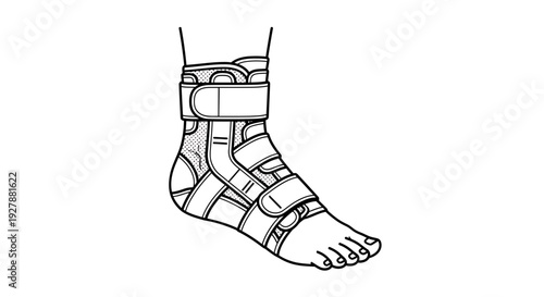 Medical Ankle Brace for Support and Injury Recovery