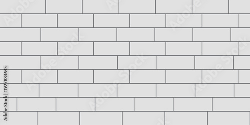 white brick wall texture, seamless cladding pattern for interior decoration