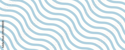 Seamless Wave Pattern, Hand drawn water sea vector background. Wavy beach print, curly grunge paint lines,