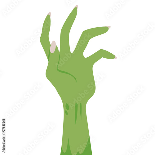Zombie Halloween Cartoon Creepy Decaying Hand
