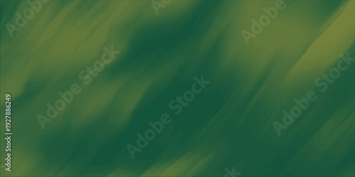 Abstract dark green forest background with artistic paint strokes and soft light.