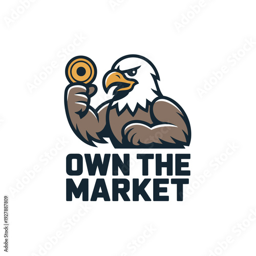 Eagle Holding Fidget Spinner Logo