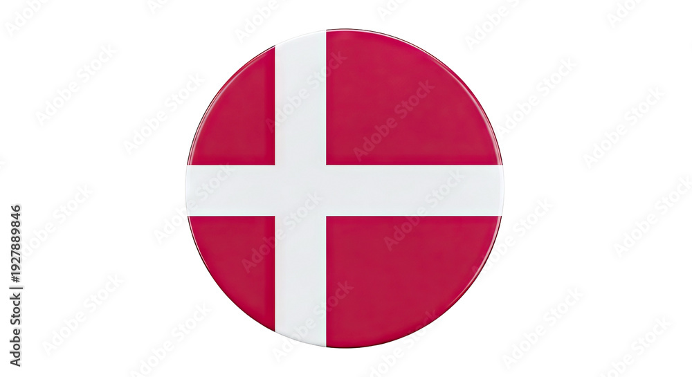 Obraz premium Denmark Flag Badge