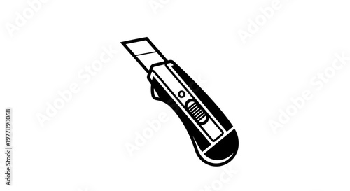 Utility Knife with Retractable Blade.