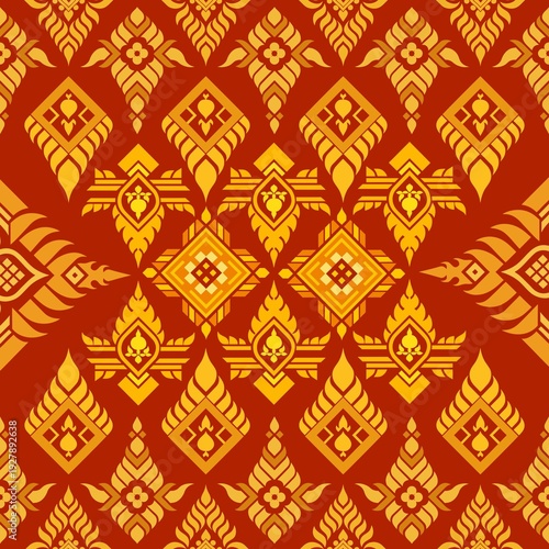 vector seamless pattern of ukrainian folk ornament. ukrainian folk ornament in ethnic style.