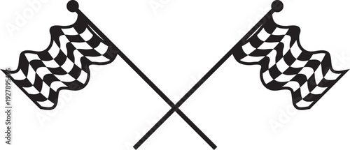 racing flags vector illustration