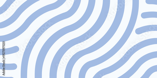 Abstract pattern of wavy blue lines on a white background creating a fluid and rhythmic design