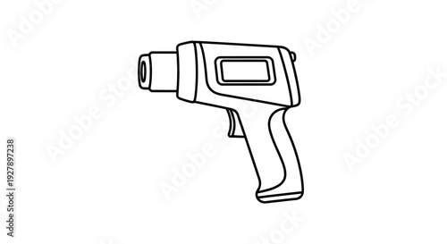 Infrared Thermometer Icon - Medical and Healthcare Tool