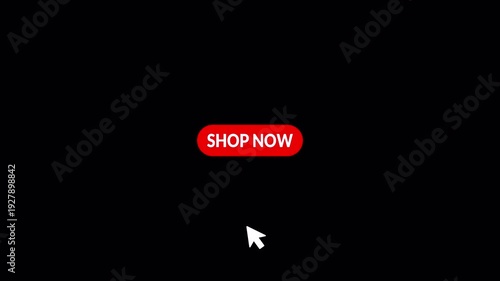 Shop now button with shopping cart icon on a transparent background. Shop now button invites immediate browsing. call to action button of shop now for, ecommerce, online shopping, with alpha channel .