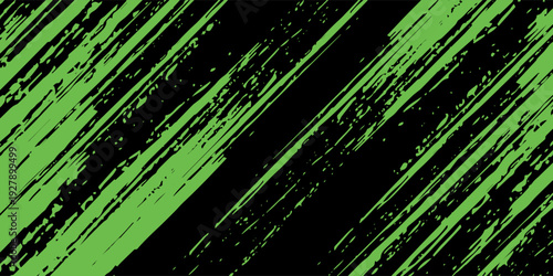 Green vector layout with flat lines on backround black. Decorative shining illustration line old neutral good