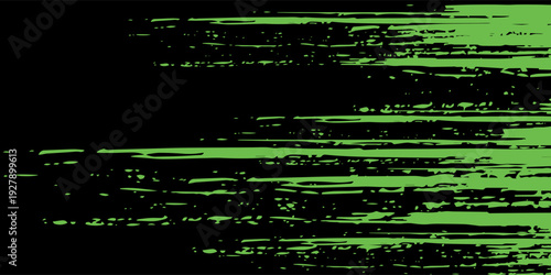 Green vector layout with flat lines on backround black. Decorative shining illustration line old