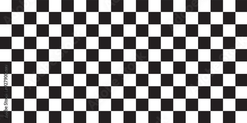 black and white chess pattern. Checkerboard seamless vector illustration. Abstract checkered checkerboard for game. Grid geometric square shapes. Race flags.