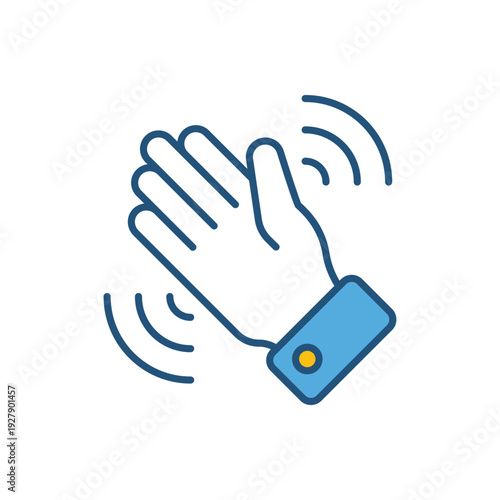 Waving Hand vector icon