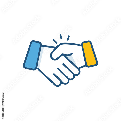 Handshake vector icon