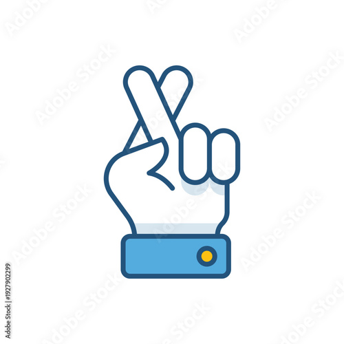 Crossed Fingers vector icon
