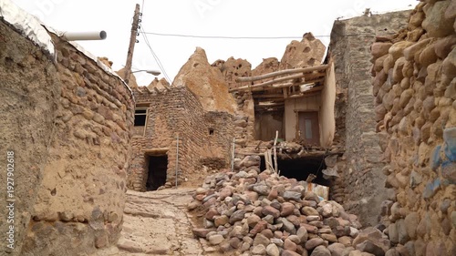 The ancient rock settlement of Kandovan in Iran