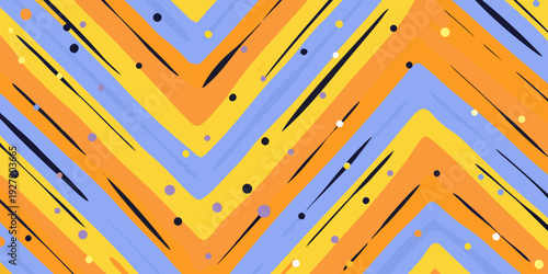 Abstract geometric background with diagonal stripes and scattered dots