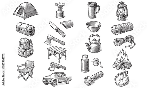 Vintage Camping Gear Collection